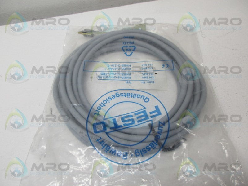 FESTO KMEB-2-24-5-LED CONNECTOR CABLE *NEW IN FACTORY BAG*