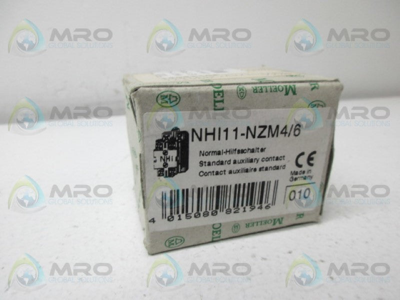 KLOCKNER MOELLER NHI11-NZM4/6 AUXILIARY CONTACT NSMP