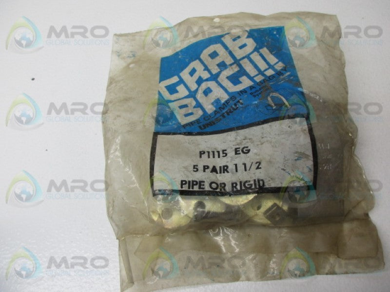 UNISTRUT P1115EG PIPE CLAMP (PKG OF 5) * NEW IN FACTORY BAG *