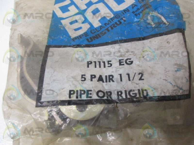 UNISTRUT P1115EG PIPE CLAMP (PKG OF 5) * NEW IN FACTORY BAG *