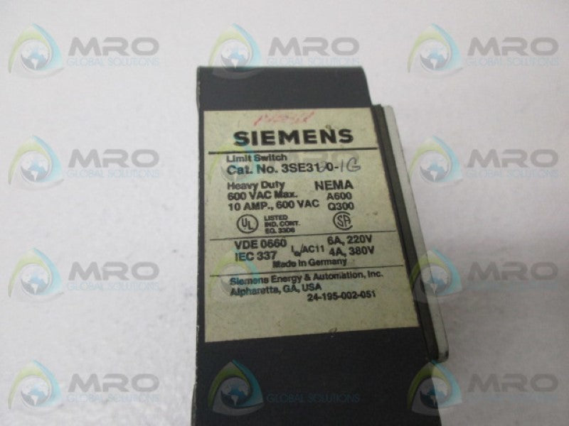 SIEMENS 3SE3120-1G LIMIT SWITCH (AS PICTURED)  NSNP