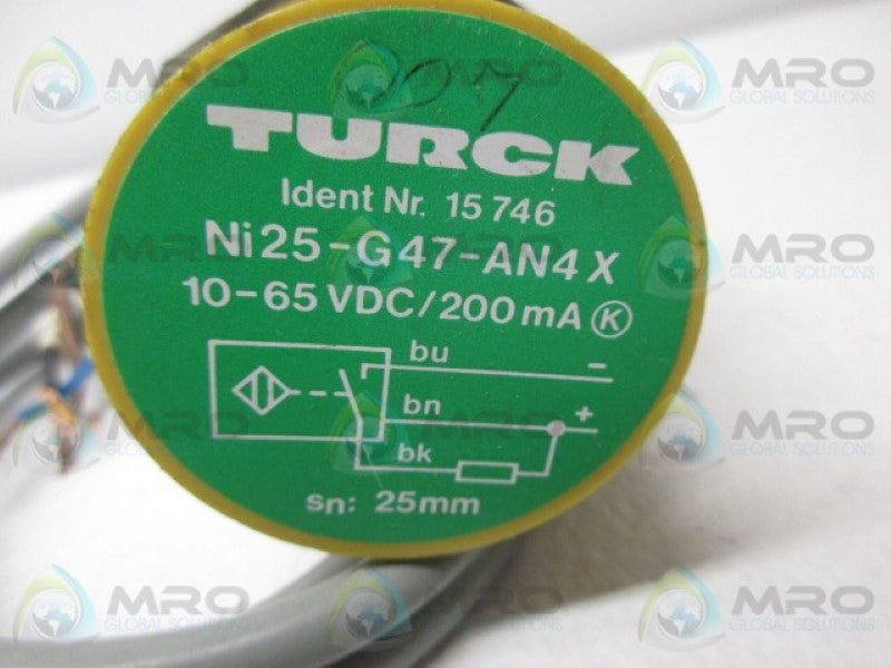 TURCK Ni25-G47-AN4X PROXIMITY SENSOR  UNMP