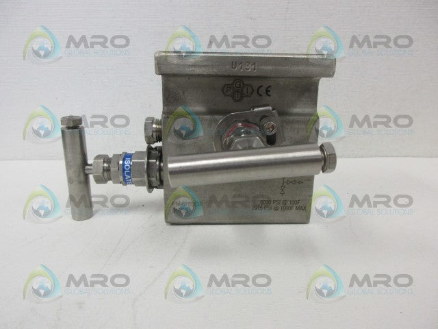 PGI INTERNATIONAL PM-618SCG 2 VALVE MANIFOLD *NEW IN BOX*