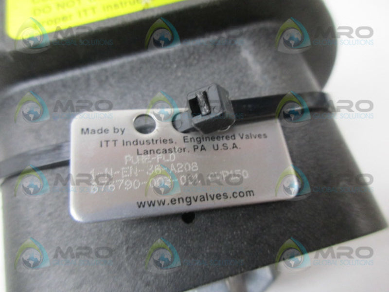 ITT 1-N-EN-36-A208 SPRING-TO-CLOSE VALVE (AS PICTURED)  NSNP
