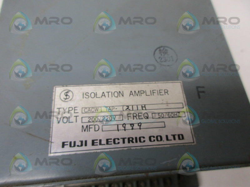 FUJI ELECTRIC CACW1-TAP-1211H ISOLATION AMPLIFIER  UNMP