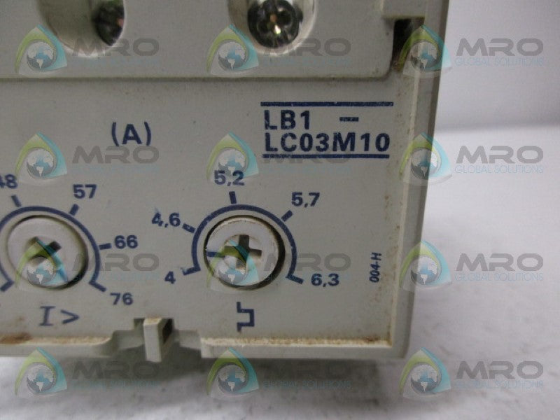 TELEMECANIQUE LB1-LC03M10 OVERLOAD RELAY  UNMP