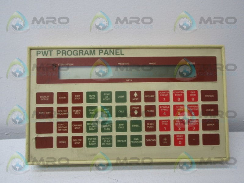 ANALOGIC 100-P-1-000 PWT PROGRAM PANEL  UNMP