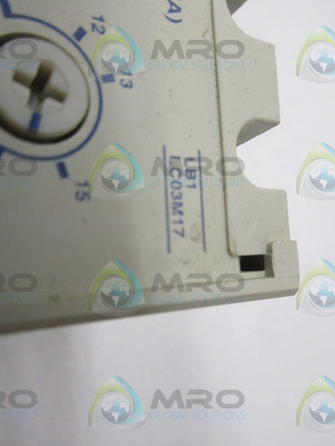 TELEMECANIQUE LB1-LC03M17 PROTECTION MODULE *USED*