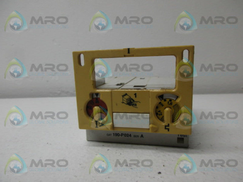ALLEN BRADLEY 190-P024 SER. A TRIP UNIT  UNMP