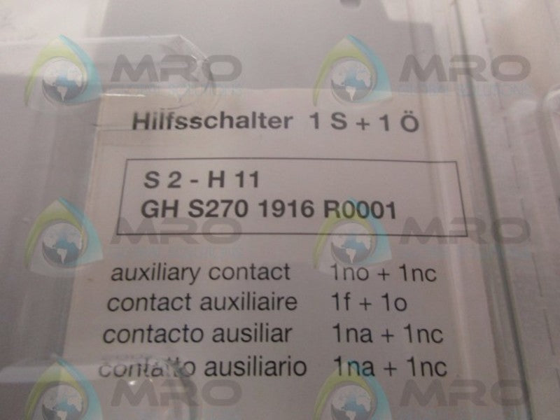 ABB S2-H11 AUXILIARY CONTACT * NEW IN ORIGINAL PACKAGE *