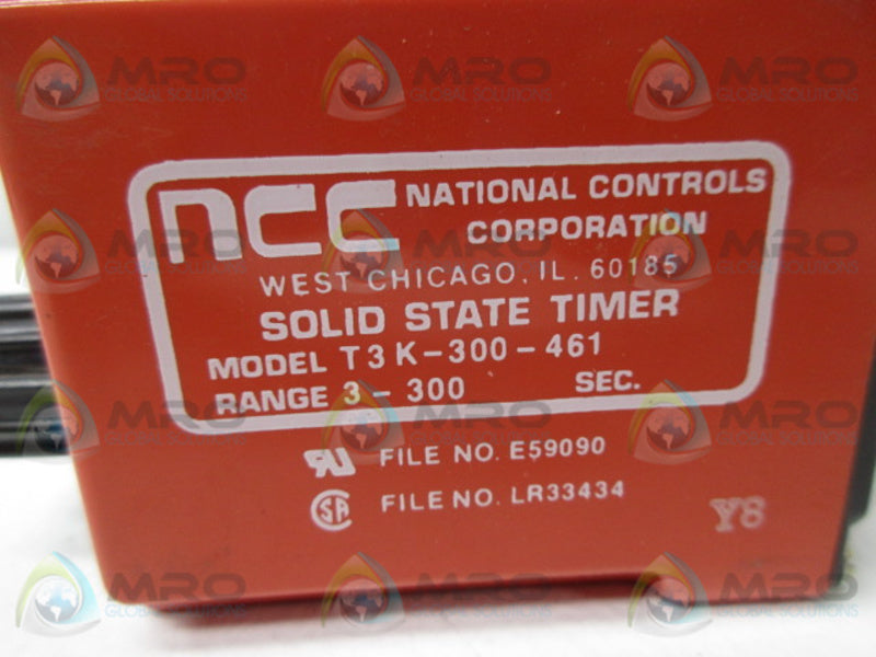NCC T3K-300-461 SOLID STATE TIMER 3-300 SEC.  UNMP