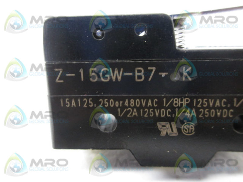 OMRON Z-15GW-B7-K SNAP SWITCH (MISSING ACCESSORIES)  NSNP