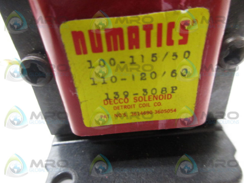 NUMATICS 139-308P SOLENOID COIL (AS PICTURED)  UNMP