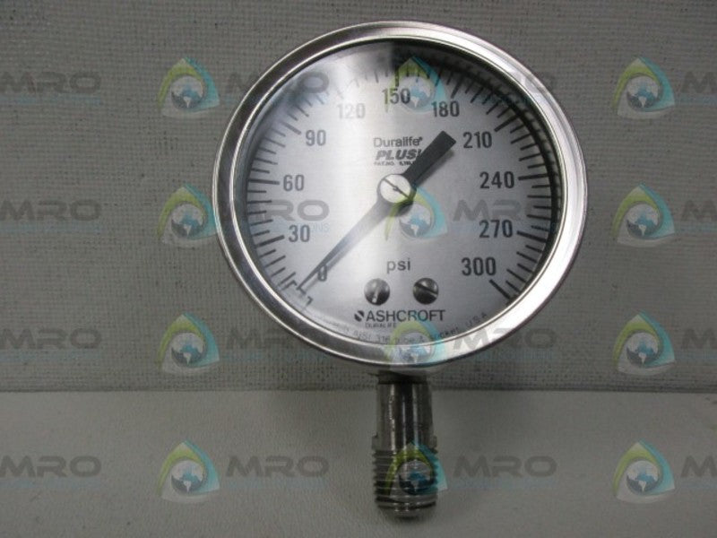 ASHCROFT 8923 0-300 GLYCERINE FILLED PRESSURE GAUGE NSNP