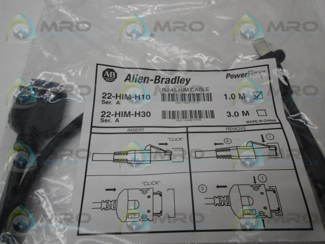 ALLEN BRADLEY 22-HIM-H10 SER.A CABLE 1.0M * NEW IN FACTORY BAG *