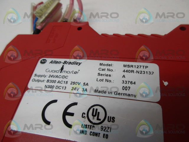 ALLEN BRADLEY 440R-N23132 SER. A SAFETY RELAY *USED *