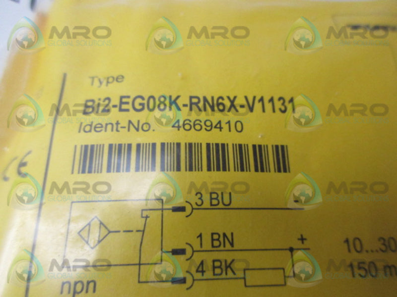 TURCK BI2-EG08K-RN6X-V1131 PROXIMITY SENSOR * NEW IN FACTORY BAG *