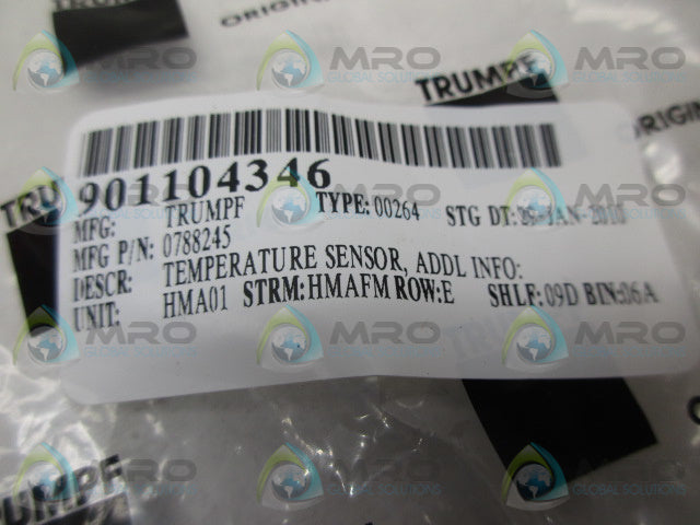 TRUMPF 0788245 TEMPERATURE SENSOR CORD * NEW IN FACTORY BAG *