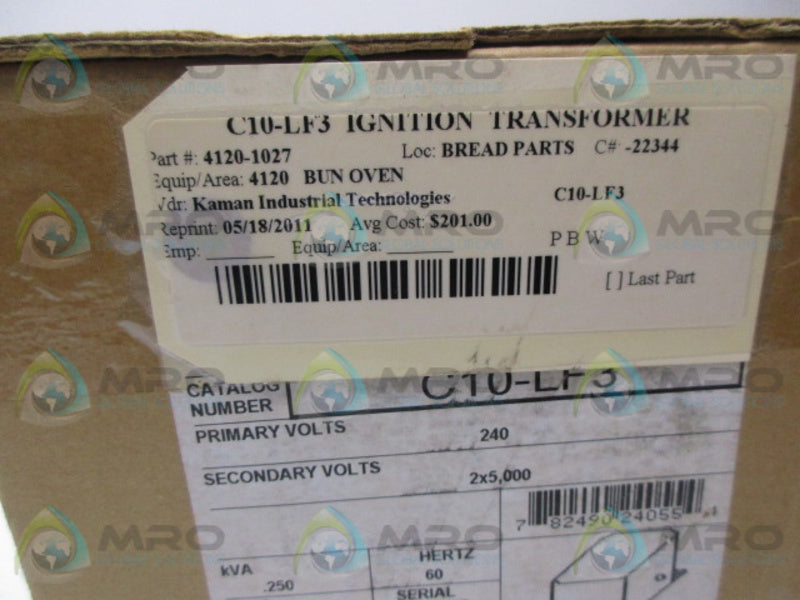 DONGAN C10-LF3 IGNITION TRANSFORMER * FACTORY SEALED *