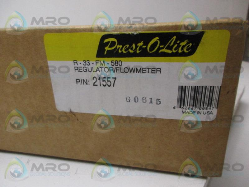PREST-O-LITE 21557 R-33-FM-580 REGULATOR * FACTORY SEALED *