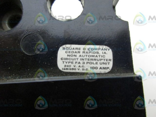 SQUARE D FAL32000 15AMP 3POLE CIRCUIT BREAKER NSNP