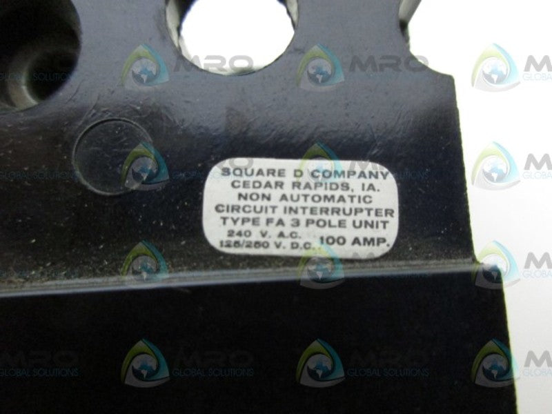 SQUARE D FAL32000 15AMP 3POLE CIRCUIT BREAKER NSNP
