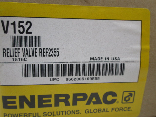 ENERPAC V152 RELIEF VALVE * FACTORY SEALED *