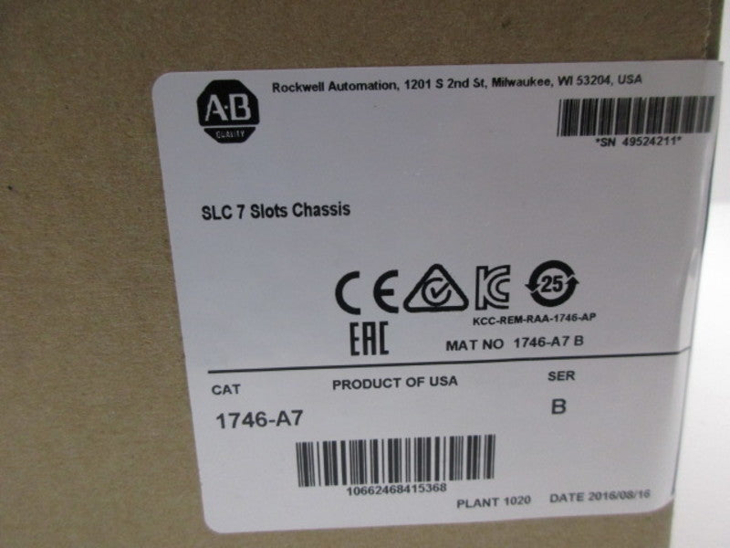 ALLEN BRADLEY 1746-A7 SER. B DATE: 2016 * FACTORY SEALED *