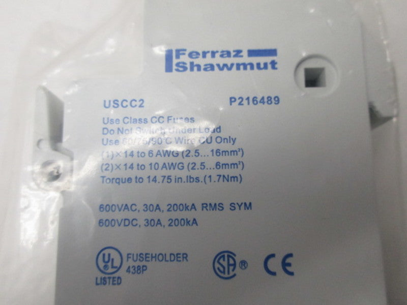 FERRAZ SHAWMUT USCC2 FUSEHOLDER * NEW IN FACTORY BAG *