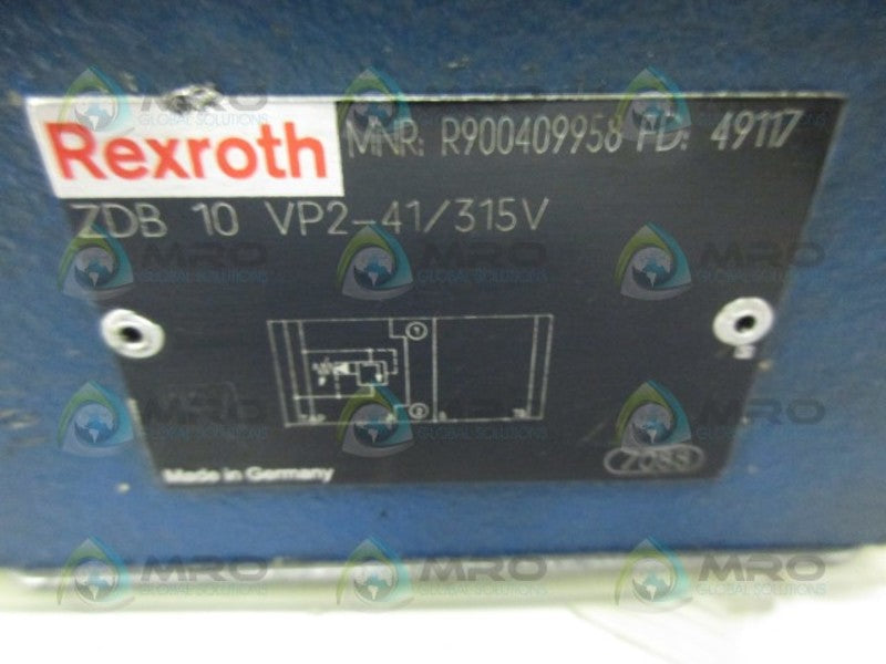 REXROTH R900409958 HYDRAULIC VALVE *NEW NO BOX*