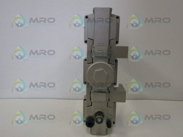 SMC NAL4000-N04-3 AIR FILTER/REGULATOR/LUBRICATOR *USED*
