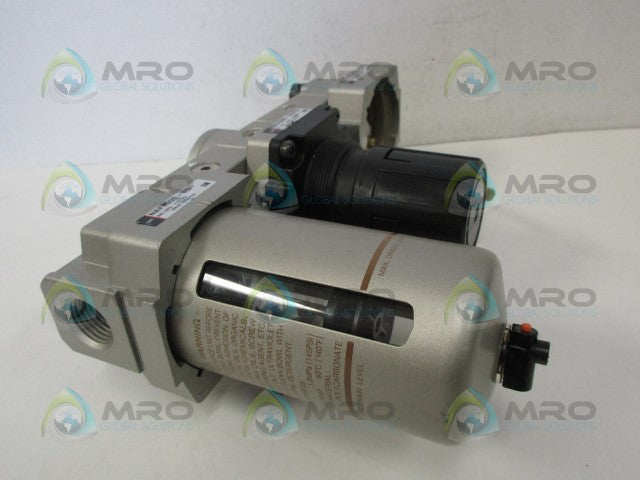 SMC NAL4000-N04-3 AIR FILTER/REGULATOR/LUBRICATOR *USED*