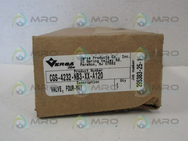 ERSA CGS-4232-NB3-XX-A120 VALVE, 4WAY *NEW NO BOX*