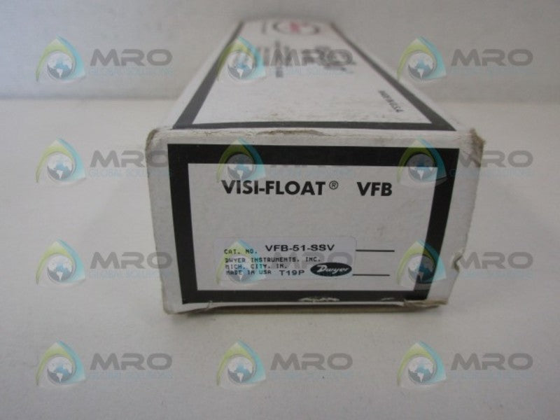 DWYER VFB-51-SSV VISI FLOAT FLOWMETER *NEW IN BOX*