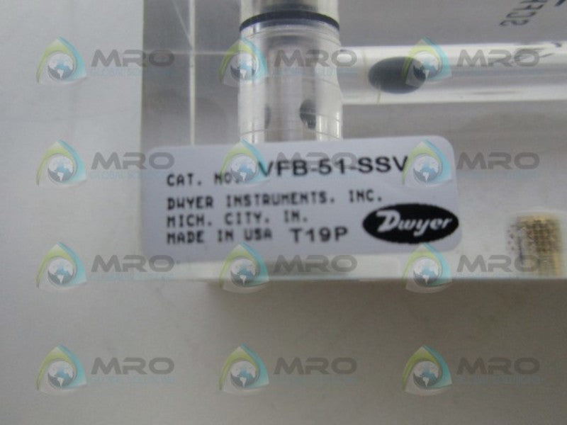 DWYER VFB-51-SSV VISI FLOAT FLOWMETER *NEW IN BOX*