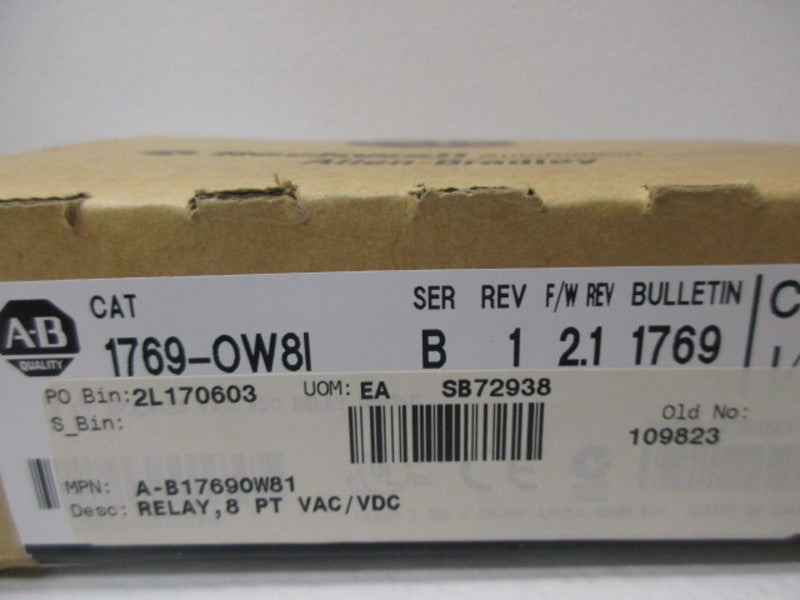 ALLEN BRADLEY 1769-OW8I SER.B F/W 2.1 ANALOG DATE 2004* FACTORY SEALED *