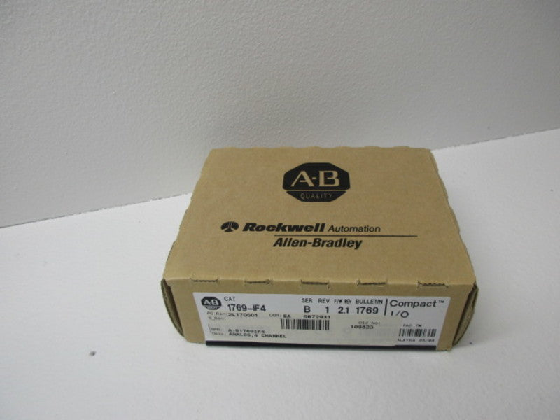 ALLEN BRADLEY 1769-IF4 SER.B F/W 2.1 ANALOG DATE 2004 * FACTORY SEALED *