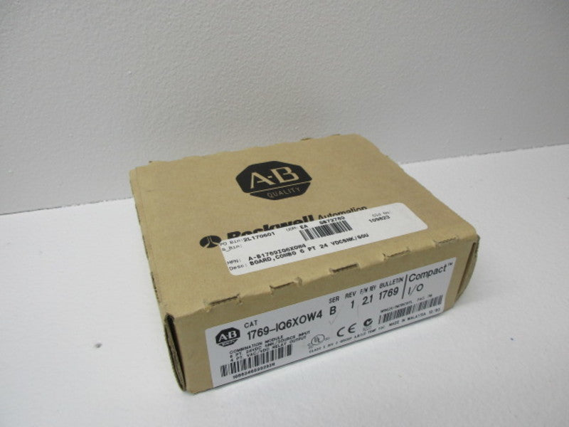 ALLEN BRADLEY 1769-IQ6XOW4 SER. B F/W 2.1 ANALOG DATE: 2003 * FACTORY SEALED *