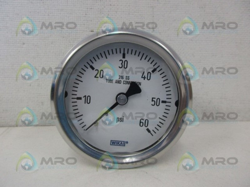 WIKA 9768335 PRESSURE GAUGE 60 PSI *NEW IN BOX*
