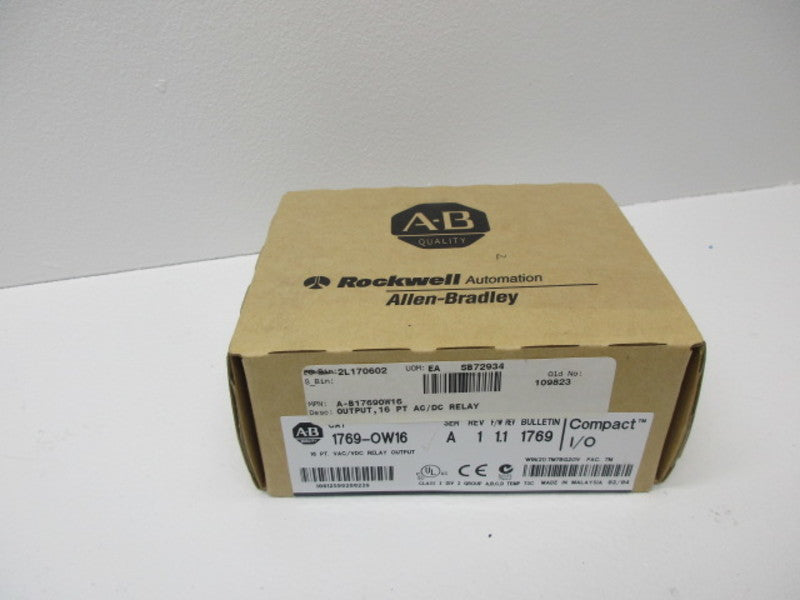 ALLEN BRADLEY 1769-OW16 SER. A F/W 1.1 DATE: 2004 * FACTORY SEALED *