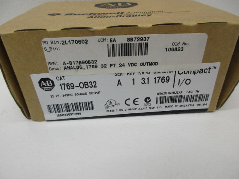 ALLEN BRADLEY 1769-OB32 SER. A F/W 3.1 DATE: 2004 * FACTORY SEALED *