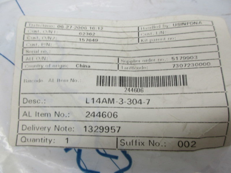 ALFA LAVAL L14AM-3-304-7 FERRULE  NSMP