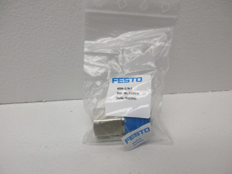 FESTO KD4-1/4-I FLOW CONTROL VALVE * NEW IN FACTORY BAG *