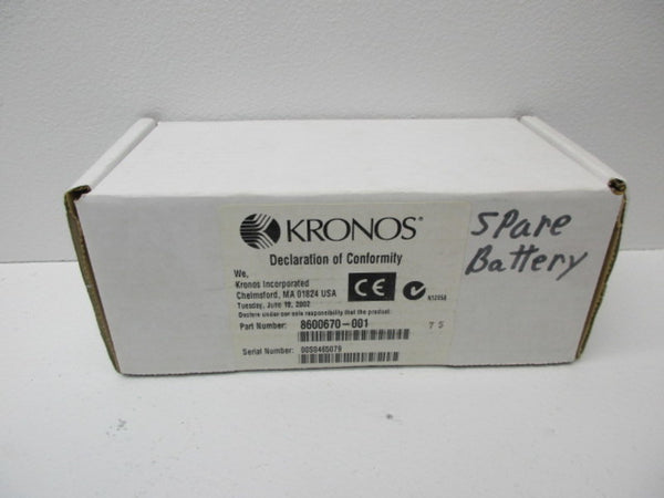 KRONOS 8600670-001 BATTERY KIT W/BOARD  NSMP