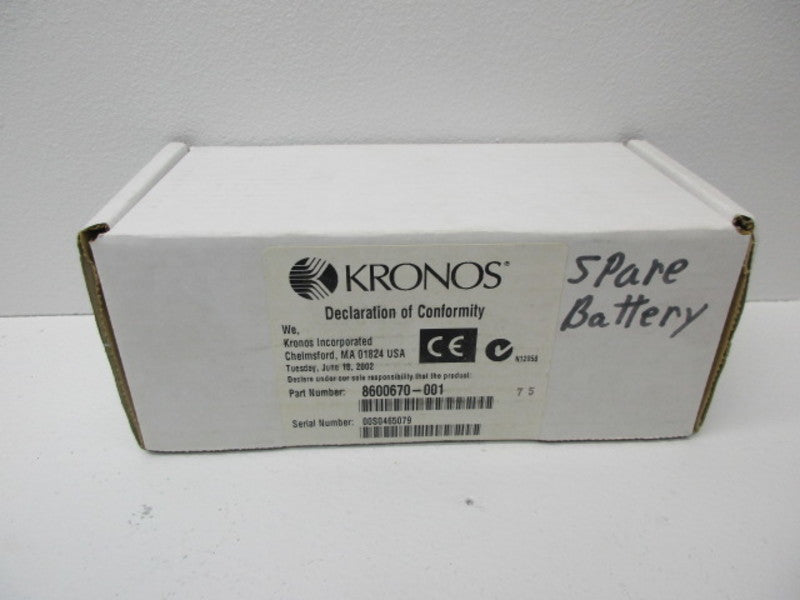 KRONOS 8600670-001 BATTERY KIT W/BOARD  NSMP
