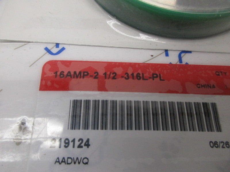 TRI-CLOVER 16AMP21/2-316L-PL CLAMP COVER  NSMP