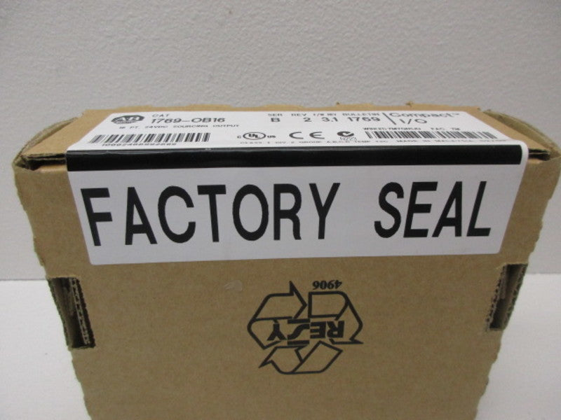 ALLEN BRADLEY 1769-OB16 SER. B F/W 3.1 DATE: 2009 * FACTORY SEALED *