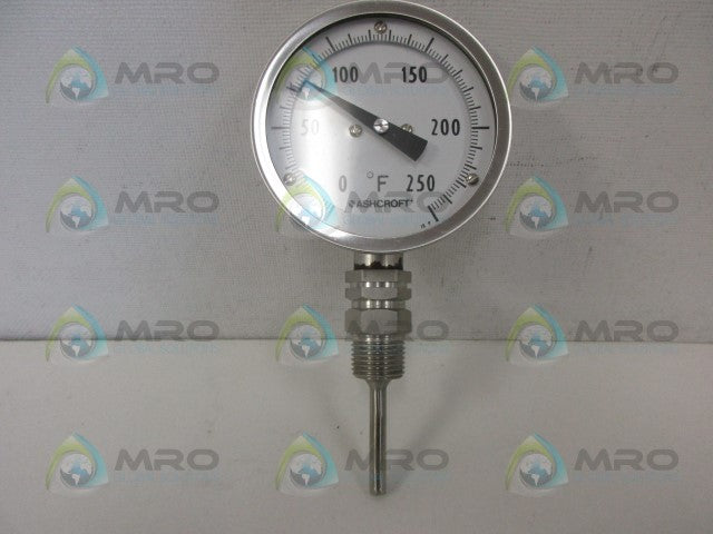 ASHCROFT 30CI60L025 0/250F THERMOMETER *NEW IN BOX*