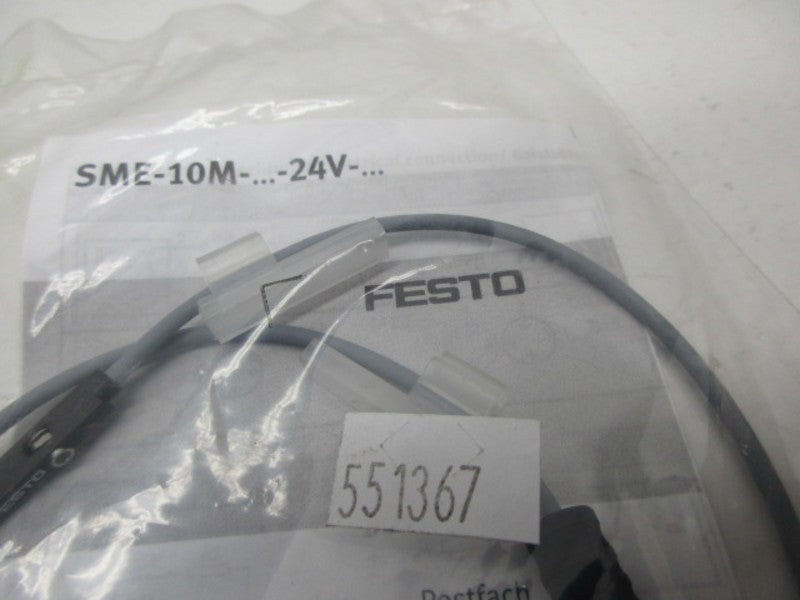 FESTO 551367 SME-10M-DS-24V-E-0  * NEW IN FACTORY BAG *