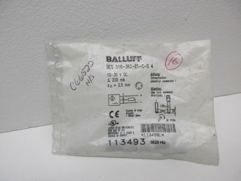 BALLUFF BES516-383-E5-C-S-4  * NEW IN FACTORY BAG *